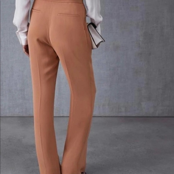 Reiss Nuria Trouser Slacks Rust Wide Leg Pants 10 - Picture 4 of 16